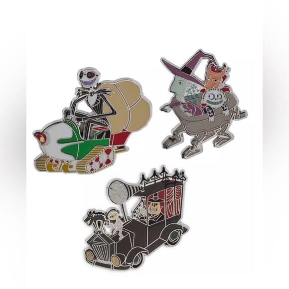 Tim Burton's The Nightmare Before Christmas 30th Anniversary Pin Set. - Picture 2 of 4
